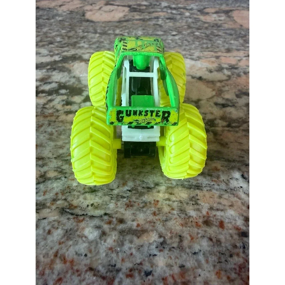 Hot Wheels Monster Trucks Gunkster, Glow In The Dark Series, 1:64 Scale,, Rare.